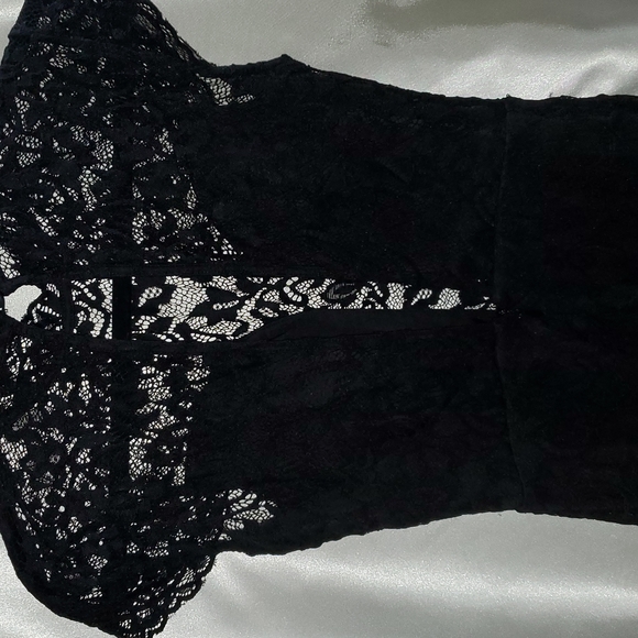 Bebe Mini Black Lace Dress - Picture 7 of 7